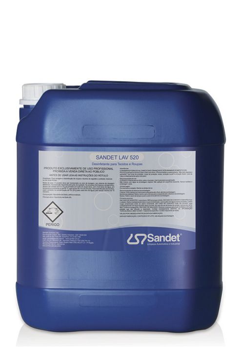 Sandet Lav 520 - Desinfetante e Alvejante para Tecidos e Roupas à Base de Cloro